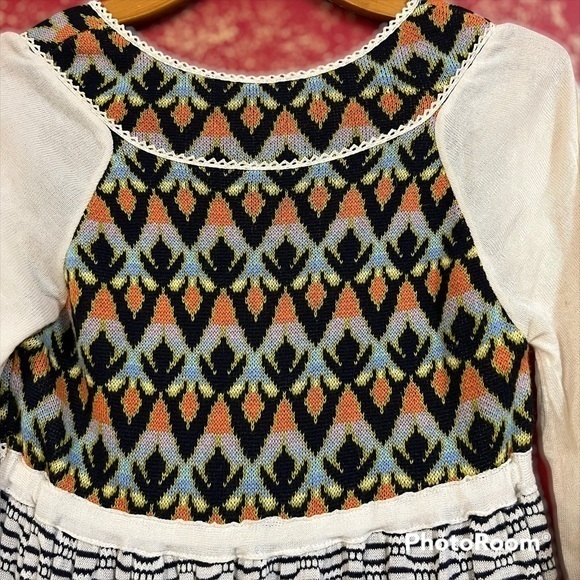 FREE PEOPLE Iceland Air Sweater Bolo Gypsy Cottage Core Dark Academia Dress S - Picture 4 of 15